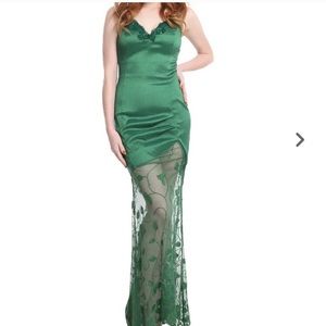 Poison ivy formal gown